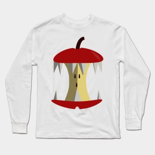 Scary Apple Core Long Sleeve T-Shirt